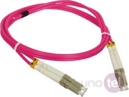 Patch cord MM OM4 LC-LC duplex 50/125 1.0m