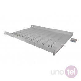 Półka 1U 650mm szara z podporami Półka 1U 650mm szara z podporami