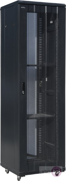 Szafa serwerowa 42U 600x1000 drzwi przednie szklane, tylne perforowane Q-LANTEC