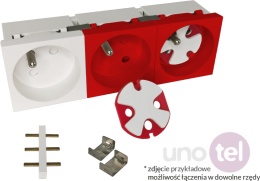 Łącznik do modularnych gniazd elektrycznych