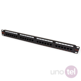 Patch Panel 19" UTP Kat.5e 24xRJ45 czarny Roline