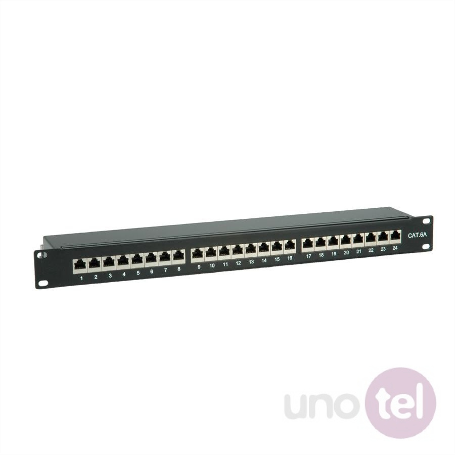 Patch Panel STP kat.6A 19" 24xRJ45 czarny VALUE 26.99.0360 Patch Panel STP kat.6A 19" 24xRJ45 czarny VALUE 26.99.0360