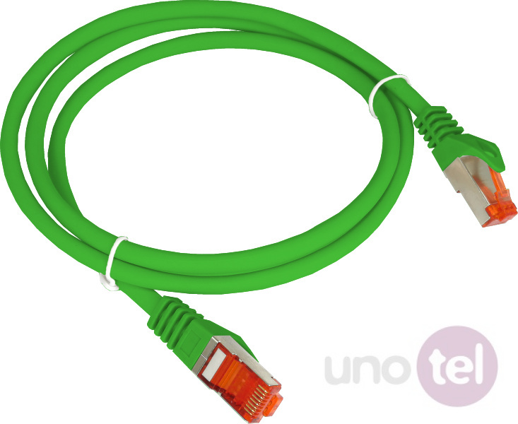 Patchcord F/UTP kat.6 PVC 0.25m zielony ALANTEC KKS6ZIE0.25 Patchcord F/UTP kat.6 PVC 0.25m zielony ALANTEC KKS6ZIE0.25