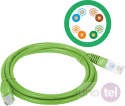 Patchcord U/UTP kat.5e PVC 0,25m zielony ALANTEC KKU5ZIE0.25