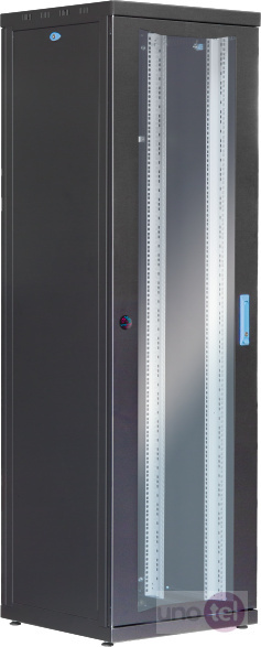 Szafa rack 33U 600x600 drzwi szklane przód/metalowe tył WireArte Szafa rack 33U 600x600 drzwi szklane przód/metalowe tył WireArte