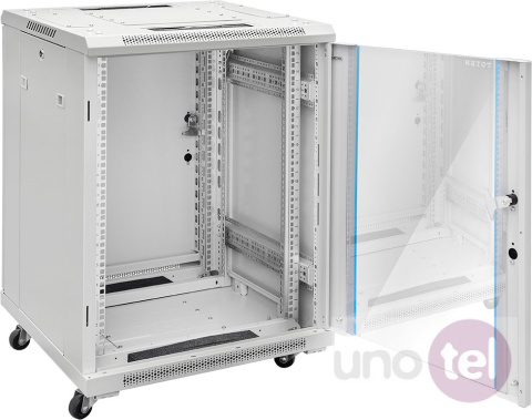 Free standing 19'' Network Cabinet 18U 600x600 gray G7.6618.9000 Free standing 19'' Network Cabinet 18U 600x600 gray G7.6618.9000