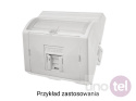 Adapter 45x45 1xRJ45 wypukły kątowy OS021