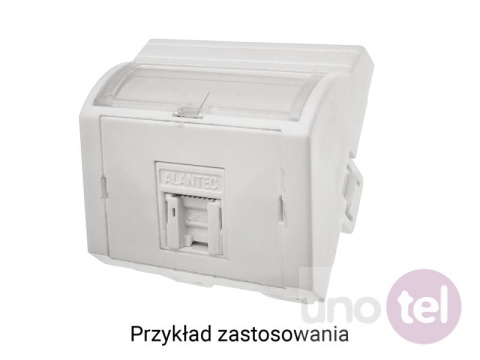 Adapter 45x45 1xRJ45 wypukły kątowy OS021 Adapter 45x45 1xRJ45 wypukły kątowy OS021