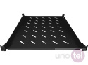 Fixed shelf 1U for 19'' network cabinets, depth 550mm, black, 4 mounting points