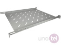 Fixed shelf 1U for 19'' network cabinets, depth 550mm, grey, 4 mounting points