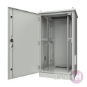 Szafa przemysłowa rack IP55 19'' 22U 600x600 drzwi metalowe, kolor szary MR.IP55G22U66.03