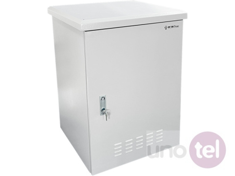Outdoor wall-mounted rack cabinet IP55 15U 600x600 metal doors, gray SZ-15U-600-600-01-S Outdoor wall-mounted rack cabinet IP55 15U 600x600 metal doors, gray SZ-15U-600-600-01-S