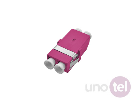 Adapter światłowodowy bezkołnierzowy multimodowy OM4 LC duplex Adapter światłowodowy bezkołnierzowy multimodowy OM4 LC duplex