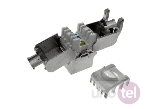 Gniazdo keystone RJ45 kat.6A STP beznarzędziowe Q-LANTEC MKB-S6A-1 Gniazdo keystone RJ45 kat.6A STP beznarzędziowe Q-LANTEC MKB-S6A-1