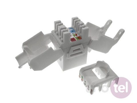 Gniazdo keystone RJ45 kat.6A UTP beznarzędziowe Q-LANTEC MKB-U6A-1 Gniazdo keystone RJ45 kat.6A UTP beznarzędziowe Q-LANTEC MKB-U6A-1