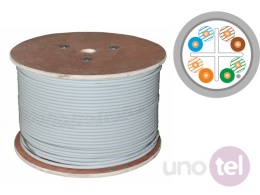 Kabel F/UTP kat.6 LSOH B2ca 4x2x23AWG 500m ALANTEC KIF6LSOH500B