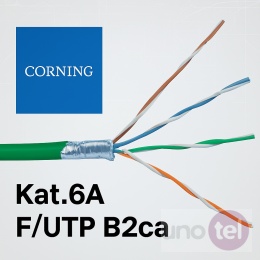 Kabel kat.6A F/UTP 4x2x24AWG LSZH/FRNC B2ca rolka 500m - CORNING UU009175728