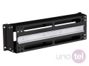 Panel dystrybucji napięć 19'' 3U, bez wyposażenia, czarny SA-PDN-3U-C