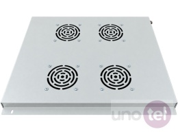 Panel wentylacyjny dachowy, 4 wentylatory, do szaf 800x800, kolor szary ALANTEC