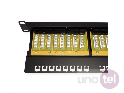 Patch Panel 19'' Kat.6 24xRJ45 UTP czarny VALUE 26.99.0362