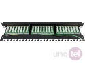 Patch panel STP kat.6 24 porty złącza LSA 1U 19'' Q-LANTEC PK-S6-1