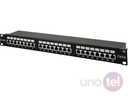 Patch panel STP kat.6 24 porty złącza LSA 1U 19'' Q-LANTEC PK-S6-1