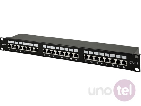 Patch panel STP kat.6 24 porty złącza LSA 1U 19'' Q-LANTEC PK-S6-1