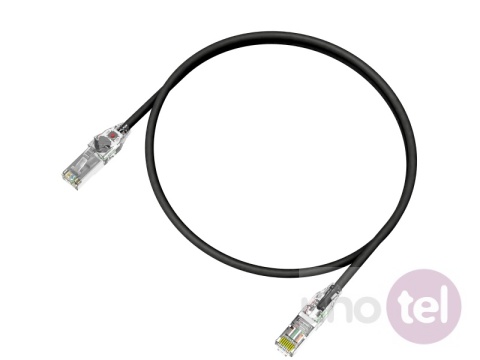 Patchcord U/FTP kat.6A LSOH 3m czarny z wbudowaną identyfikacją LED WireArte KKF6ABLK3.0L Patchcord U/FTP kat.6A LSOH 3m czarny z wbudowaną identyfikacją LED WireArte KKF6ABLK3.0L