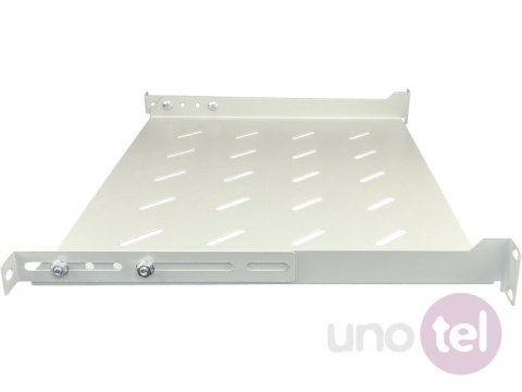 Półka stała 19" 1U głęb. 350mm, szary, 4 punkty mocowania SA-P-19-1U-350-4-S-01