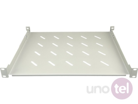 Półka stała 19" 1U głęb. 350mm, szary, 4 punkty mocowania SA-P-19-1U-350-4-S-01