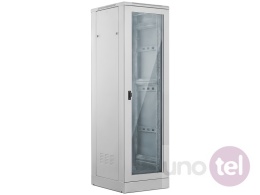 Szafa RACK 19'' 24U 600x600 z cokołem, szara, Flat Pack ALANTEC