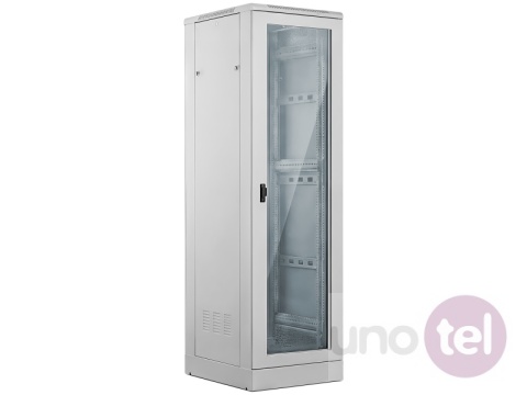 Szafa RACK 19'' 24U 600x600 z cokołem, szara, Flat Pack ALANTEC