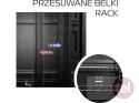 Szafa serwerowa 42U 19'' 1000x1000 WireArte DC – jedno i dwuskrzydłowe drzwi perforowane, Flat-pack