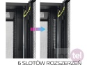 Szafa serwerowa 42U 19'' 800x800 WireArte DC – jedno i dwuskrzydłowe drzwi perforowane, Flat-pack