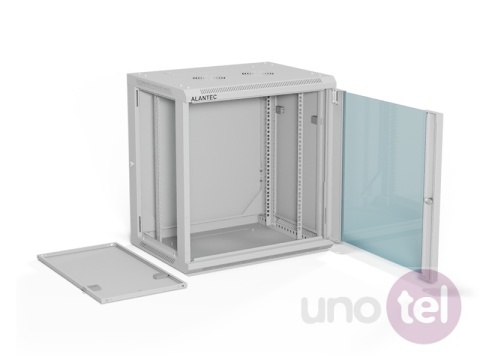 Szafa wisząca 19'' 12U 600x450, drzwi szklane, tył osłona pełna demontowalna, szara, Flat Pack SW-12U-600-450-01-SF Szafa wisząca 19'' 12U 600x450, drzwi szklane, tył osłona pełna demontowalna, szara, Flat Pack SW-12U-600-450-01-SF