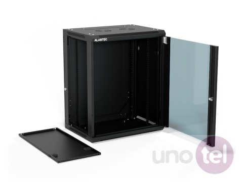 Szafa wisząca 19'' 15U 600x450, drzwi szklane, tył osłona pełna demontowalna, czarna, Flat Pack SW-15U-600-450-01-CF Szafa wisząca 19'' 15U 600x450, drzwi szklane, tył osłona pełna demontowalna, czarna, Flat Pack SW-15U-600-450-01-CF