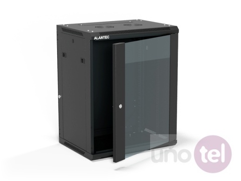 Szafa wisząca 19'' 15U 600x450, drzwi szklane, tył osłona pełna demontowalna, czarna, Flat Pack SW-15U-600-450-01-CF Szafa wisząca 19'' 15U 600x450, drzwi szklane, tył osłona pełna demontowalna, czarna, Flat Pack SW-15U-600-450-01-CF