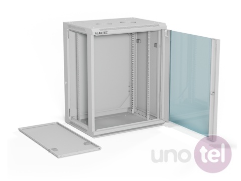 Szafa wisząca 19'' 15U 600x450, drzwi szklane, tył osłona pełna demontowalna, szara, Flat Pack SW-15U-600-450-01-SF Szafa wisząca 19'' 15U 600x450, drzwi szklane, tył osłona pełna demontowalna, szara, Flat Pack SW-15U-600-450-01-SF