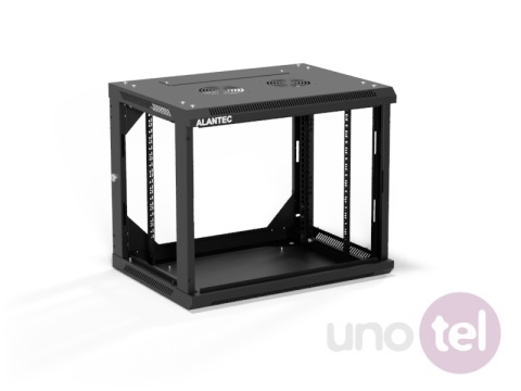 Szafa wisząca 19'' 9U 600x450, drzwi szklane, tył osłona pełna demontowalna, czarna, Flat Pack SW-9U-600-450-01-CF Szafa wisząca 19'' 9U 600x450, drzwi szklane, tył osłona pełna demontowalna, czarna, Flat Pack SW-9U-600-450-01-CF