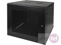 Szafa wisząca rack 19'' 12U 600x600 drzwi perforowane, kolor czarny Q-LANTEC